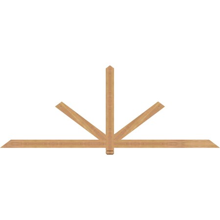 Ekena Millwork Kennewick Timber Gable Bracket, Western Red Cedar, 96"W x 36"H x 1 1/2"D x 3 1/2"F, 9/12 Pitch GBW096X36X0204KEN00SWR